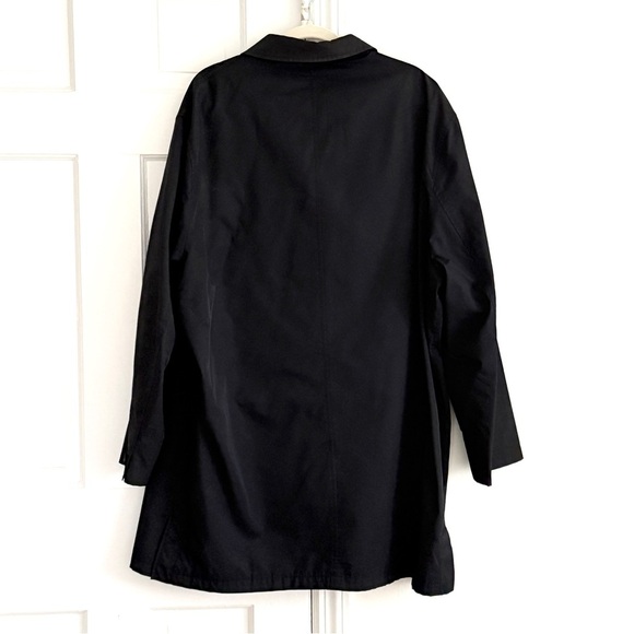 Men’s Calvin Klein Black Rain Trench Coat. Size 48 - Picture 3 of 8